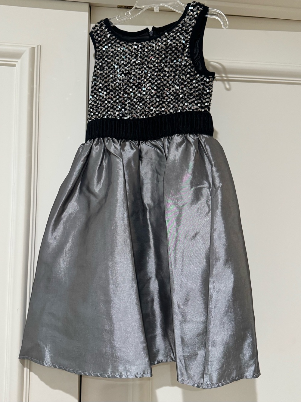 Amy Byer Black Top with Sparkle Detail